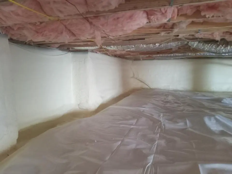 Crawl space encapsulation with closed-cell spray foam for Spray Foam Roofing in Ecorse
